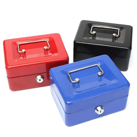 small lockable metal box|small metal box with lock.